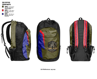 Gear Bag, Camel kids, Wrestling, Teamtime, Team time, sublimation, custom sports apparel, team uniforms, spirit wear, spiritwear, sports uniforms, custom shirts, team store, custom team store, fundraiser sports, apparel fundraiser