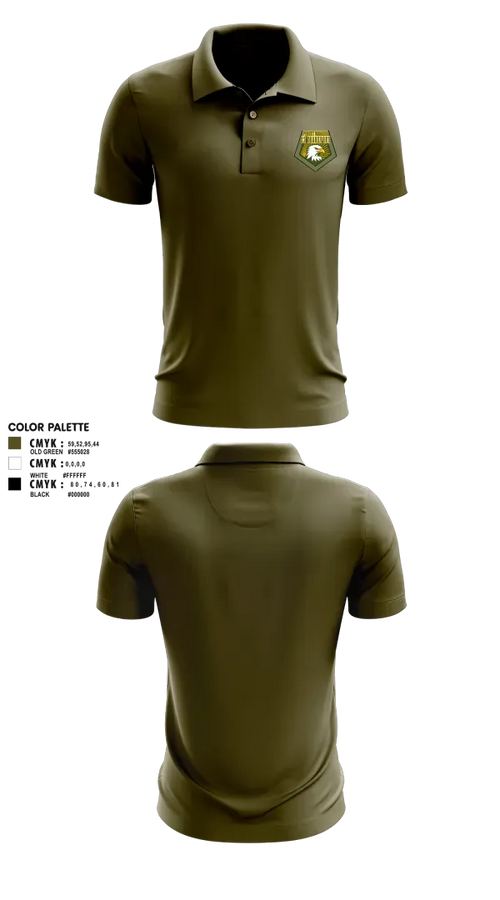 Short Sleeve Performance Polo, PM C2 Transport, Army, Teamtime, Team time, sublimation, custom sports apparel, team uniforms, spirit wear, spiritwear, sports uniforms, custom shirts, team store, custom team store, fundraiser sports, apparel fundraiser