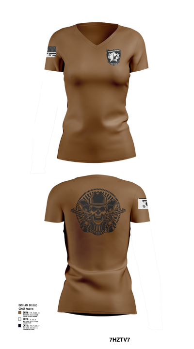 Desperados 24416506 Women's Short Sleeve V-neck Shirt - 105