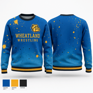 Crew Neck Sweatshirt, Wheatland Wrestling, Wrestling, Teamtime, Team time, sublimation, custom sports apparel, team uniforms, spirit wear, spiritwear, sports uniforms, custom shirts, team store, custom team store, fundraiser sports, apparel fundraiser