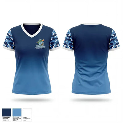 Swampers 40805634 Women's Short Sleeve V-neck Shirt - 1
