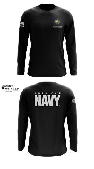 Long Sleeve Performance Shirt, NRS TOLEDO, Navy, Teamtime, Team time, sublimation, custom sports apparel, team uniforms, spirit wear, spiritwear, sports uniforms, custom shirts, team store, custom team store, fundraiser sports, apparel fundraiser