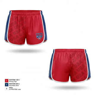 Womens Shorts, USA Softball of Alaska, Softball, Teamtime, Team time, sublimation, custom sports apparel, team uniforms, spirit wear, spiritwear, sports uniforms, custom shirts, team store, custom team store, fundraiser sports, apparel fundraiser