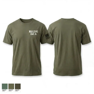 Old School Cotton Feel Shirt, MALS-41 Det A, Marines, Teamtime, Team time, sublimation, custom sports apparel, team uniforms, spirit wear, spiritwear, sports uniforms, custom shirts, team store, custom team store, fundraiser sports, apparel fundraiser
