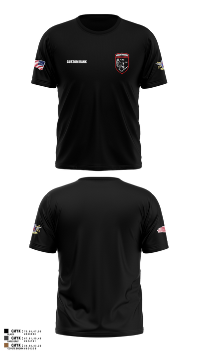 2-10 AHB Knighthawks 14380811 Short Sleeve Performance Shirt - 53