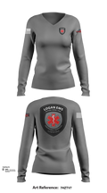 Logan EMS 80686657 Women's Long Sleeve V-neck Shirt - 2
