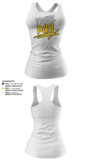 Tank Top, Twirl PGH, Spirit Store, Teamtime, Team time, sublimation, custom sports apparel, team uniforms, spirit wear, spiritwear, sports uniforms, custom shirts, team store, custom team store, fundraiser sports, apparel fundraiser