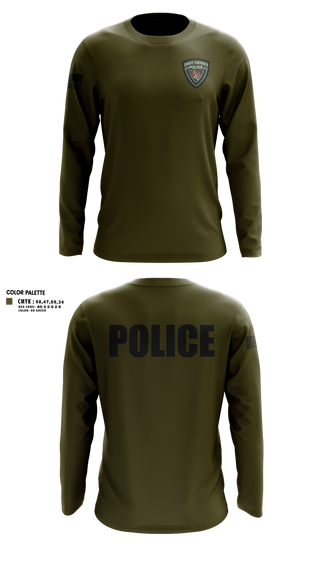 Long Sleeve Performance Shirt, Ohkay Owingeh Police Department, Police, Teamtime, Team time, sublimation, custom sports apparel, team uniforms, spirit wear, spiritwear, sports uniforms, custom shirts, team store, custom team store, fundraiser sports, apparel fundraiser