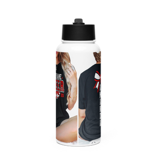Mechanicville High School Cheer 64273422 Stainless Steel Water Bottle with a Straw Lid