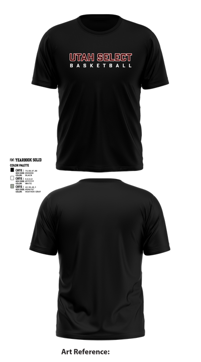 Utah Select Basketball 19223237 Short Sleeve Performance Shirt - 1