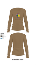 Newton Police Department 7766110 Women's Long Sleeve V-neck Shirt - 2