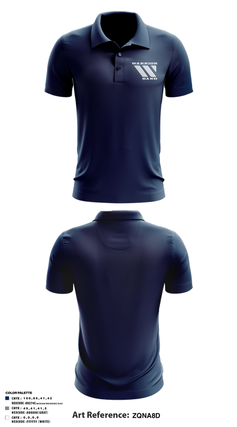 Short Sleeve Performance Polo, Warren Band Boosters, Spirit Store, Teamtime, Team time, sublimation, custom sports apparel, team uniforms, spirit wear, spiritwear, sports uniforms, custom shirts, team store, custom team store, fundraiser sports, apparel fundraiser
