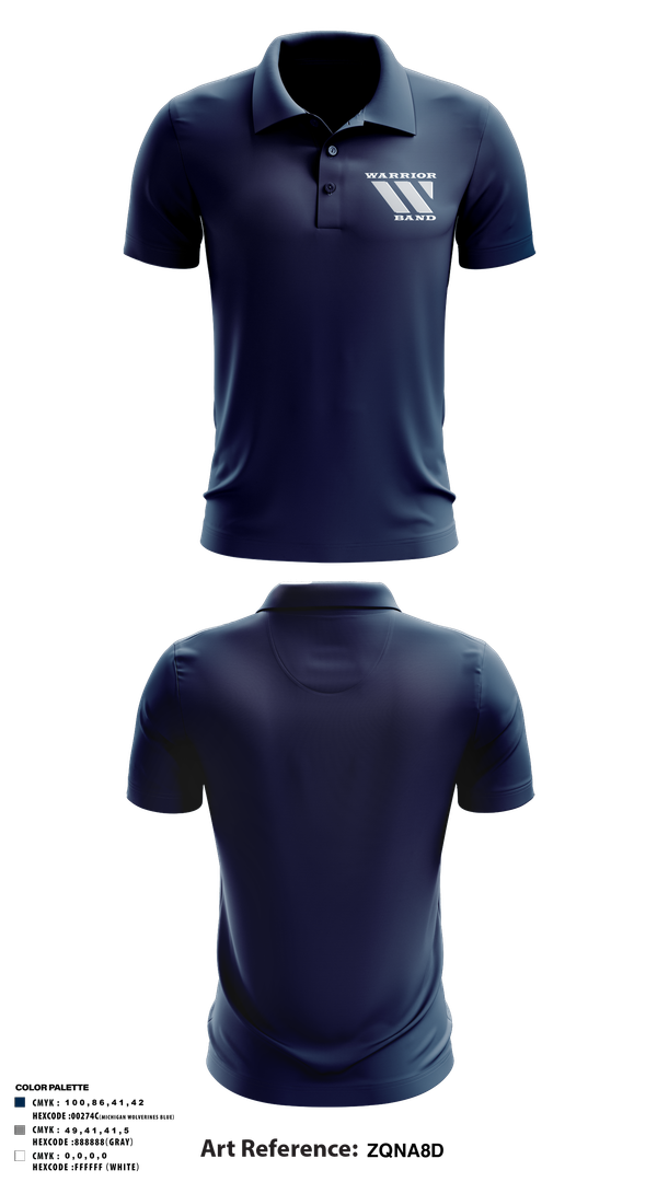 Short Sleeve Performance Polo, Warren Band Boosters, Spirit Store, Teamtime, Team time, sublimation, custom sports apparel, team uniforms, spirit wear, spiritwear, sports uniforms, custom shirts, team store, custom team store, fundraiser sports, apparel fundraiser