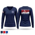FMBA Local 13/213 Passaic Fire Department Women's Long Sleeve V-neck Shirt - 1