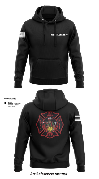 Hoodie, MWSS-271 ARFF, , Teamtime, Team time, sublimation, custom sports apparel, team uniforms, spirit wear, spiritwear, sports uniforms, custom shirts, team store, custom team store, fundraiser sports, apparel fundraiser