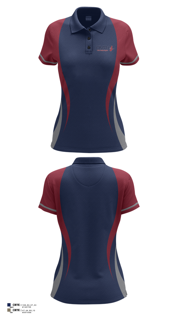 Womens Short Sleeve Performance Polo, Ohio Valley Region Volleyball, Women's Volleyball, Teamtime, Team time, sublimation, custom sports apparel, team uniforms, spirit wear, spiritwear, sports uniforms, custom shirts, team store, custom team store, fundraiser sports, apparel fundraiser