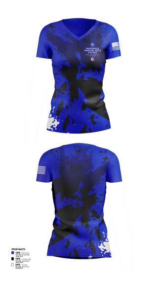 Womens Short Sleeve Vneck Shirt, Mansfield Martial Arts Center, , Teamtime, Team time, sublimation, custom sports apparel, team uniforms, spirit wear, spiritwear, sports uniforms, custom shirts, team store, custom team store, fundraiser sports, apparel fundraiser
