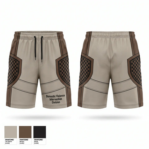 Athletic Shorts With Pockets, Domestic Violence Intervention Division, Police, Teamtime, Team time, sublimation, custom sports apparel, team uniforms, spirit wear, spiritwear, sports uniforms, custom shirts, team store, custom team store, fundraiser sports, apparel fundraiser