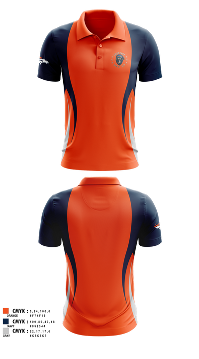 Broncos 48426186 Short Sleeve Performance Polo - 1