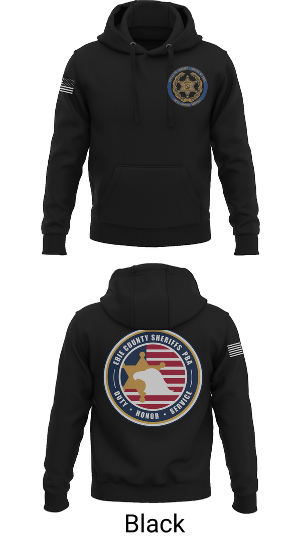 Hoodie, Erie County Sheriff's Office PBA, Police, Teamtime, Team time, sublimation, custom sports apparel, team uniforms, spirit wear, spiritwear, sports uniforms, custom shirts, team store, custom team store, fundraiser sports, apparel fundraiser