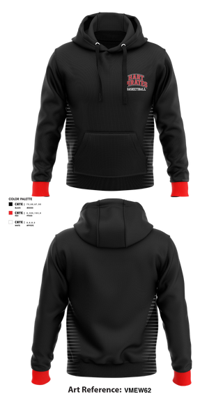 Hoodie, Hart Pirates, Women's Basketball, Teamtime, Team time, sublimation, custom sports apparel, team uniforms, spirit wear, spiritwear, sports uniforms, custom shirts, team store, custom team store, fundraiser sports, apparel fundraiser