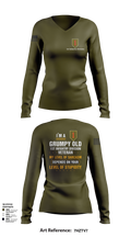 1st Infantry Division 23102862 Women's Long Sleeve V-neck Shirt - 21