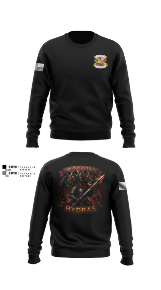 Crew Neck Sweatshirt, HHB, 1-17 FA (LRFB), Army, Teamtime, Team time, sublimation, custom sports apparel, team uniforms, spirit wear, spiritwear, sports uniforms, custom shirts, team store, custom team store, fundraiser sports, apparel fundraiser