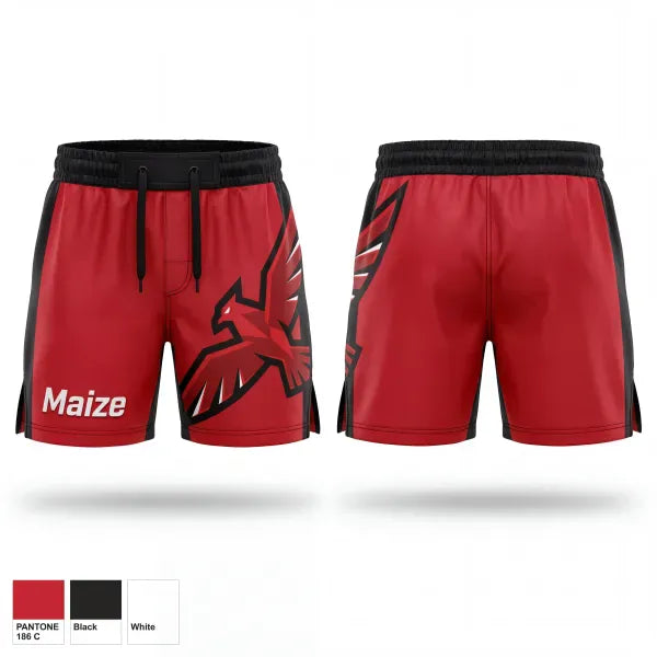 Fight Shorts, Maize, Wrestling, Teamtime, Team time, sublimation, custom sports apparel, team uniforms, spirit wear, spiritwear, sports uniforms, custom shirts, team store, custom team store, fundraiser sports, apparel fundraiser