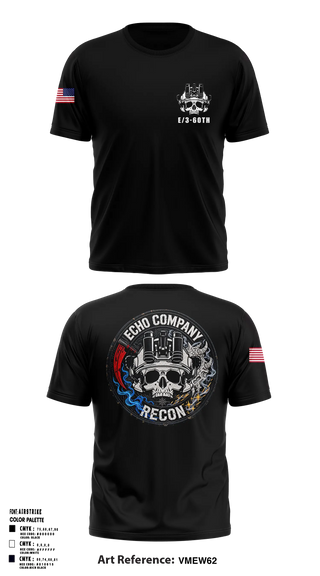 Old School Cotton Shirt, ECHO COMPANY, 3-60TH IN, Army, Teamtime, Team time, sublimation, custom sports apparel, team uniforms, spirit wear, spiritwear, sports uniforms, custom shirts, team store, custom team store, fundraiser sports, apparel fundraiser