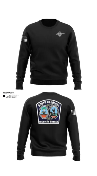 Crew Neck Sweatshirt, South Carolina highway patrol, Police, Teamtime, Team time, sublimation, custom sports apparel, team uniforms, spirit wear, spiritwear, sports uniforms, custom shirts, team store, custom team store, fundraiser sports, apparel fundraiser
