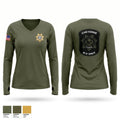 Cheyenne pd k9 Women's Long Sleeve V-neck Shirt - 1