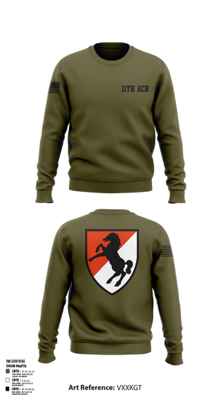 Crew Neck Sweatshirt, 11th ACR, , Teamtime, Team time, sublimation, custom sports apparel, team uniforms, spirit wear, spiritwear, sports uniforms, custom shirts, team store, custom team store, fundraiser sports, apparel fundraiser