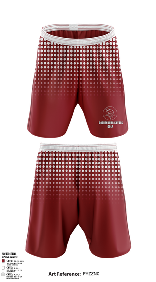 Athletic Shorts With Pockets, Gothenburg Swedes Golf, Golf, Teamtime, Team time, sublimation, custom sports apparel, team uniforms, spirit wear, spiritwear, sports uniforms, custom shirts, team store, custom team store, fundraiser sports, apparel fundraiser