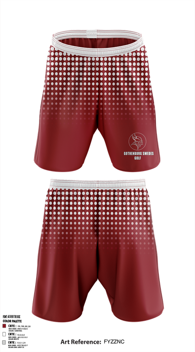 Gothenburg Swedes Golf 80910153 Athletic Shorts With Pockets - 1 (1)