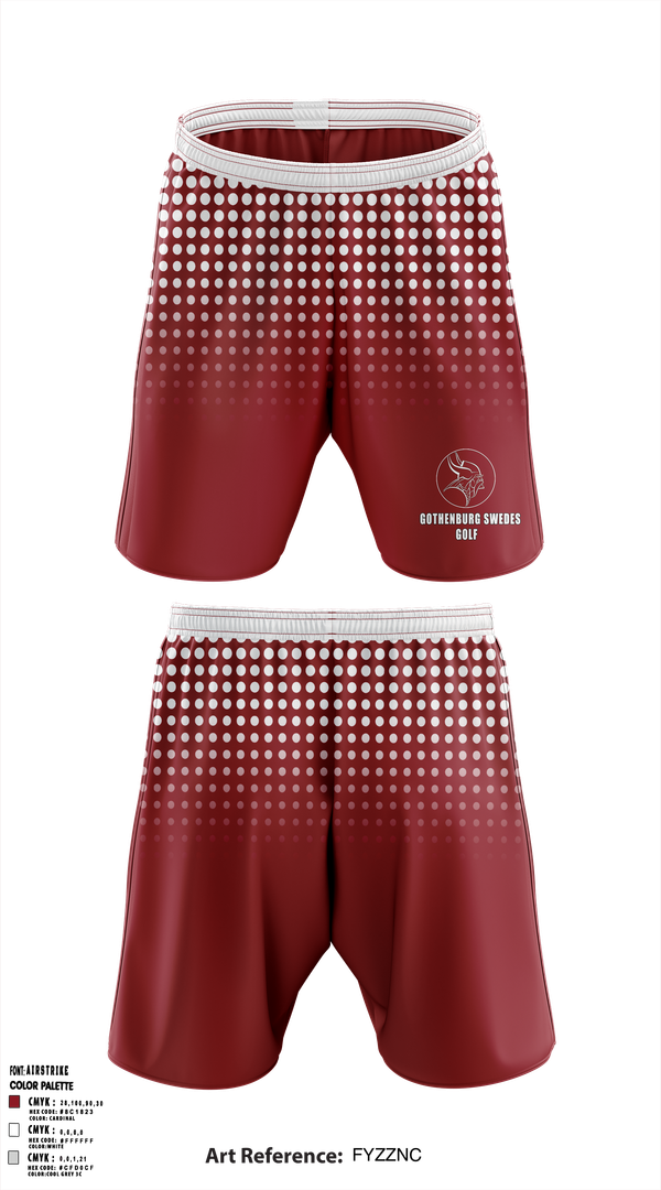 Athletic Shorts With Pockets, Gothenburg Swedes Golf, Golf, Teamtime, Team time, sublimation, custom sports apparel, team uniforms, spirit wear, spiritwear, sports uniforms, custom shirts, team store, custom team store, fundraiser sports, apparel fundraiser
