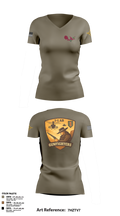 1-1 Attack Battalion, HHC, S2 65636649 Women's Short Sleeve V-neck Shirt - 100