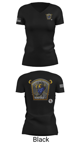 Womens Short Sleeve Vneck Shirt, Cambridge Springs Fire Department, Fire Department, Teamtime, Team time, sublimation, custom sports apparel, team uniforms, spirit wear, spiritwear, sports uniforms, custom shirts, team store, custom team store, fundraiser sports, apparel fundraiser