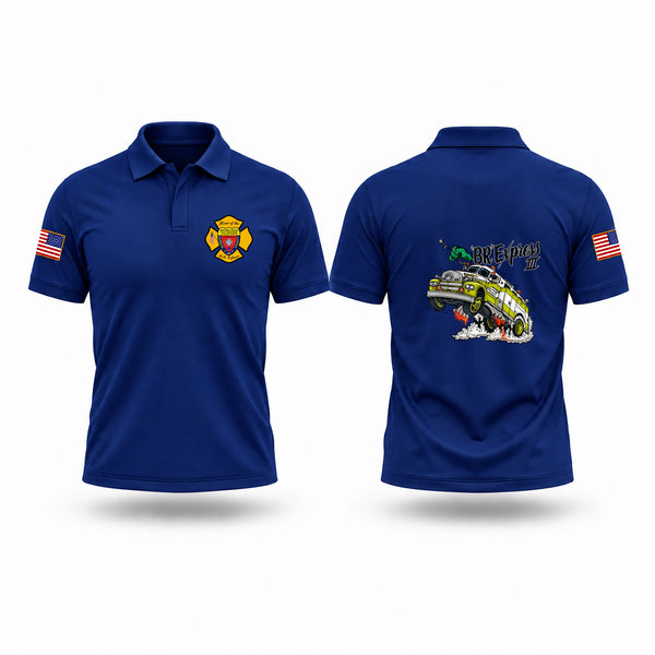 Short Sleeve Performance Polo, Bryan’s road volunteer fire department, Fire Department, Teamtime, Team time, sublimation, custom sports apparel, team uniforms, spirit wear, spiritwear, sports uniforms, custom shirts, team store, custom team store, fundraiser sports, apparel fundraiser
