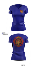 City of Lake Geneva Fire Department 76395935 Women's Short Sleeve V-neck Shirt - 102