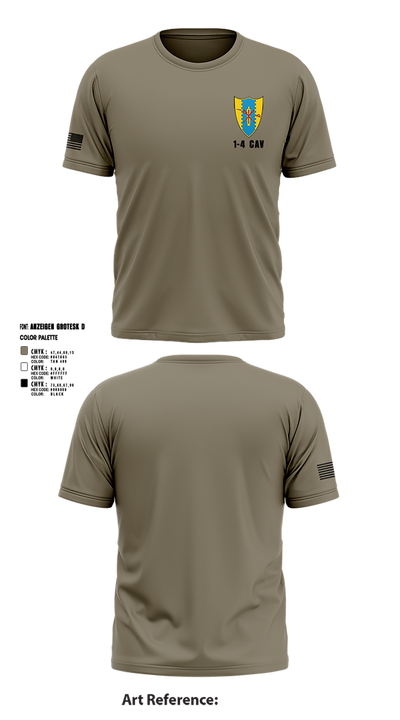 1-4 Cav 62172182 Short Sleeve Performance Shirt - 4