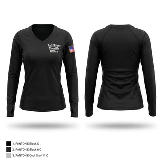 Womens Long Sleeve Vneck Shirt, Fall River Sheriffs Office, Police, Teamtime, Team time, sublimation, custom sports apparel, team uniforms, spirit wear, spiritwear, sports uniforms, custom shirts, team store, custom team store, fundraiser sports, apparel fundraiser