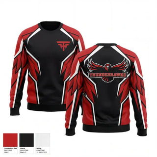 Crew Neck Sweatshirt, Thunderhawks, Softball, Teamtime, Team time, sublimation, custom sports apparel, team uniforms, spirit wear, spiritwear, sports uniforms, custom shirts, team store, custom team store, fundraiser sports, apparel fundraiser