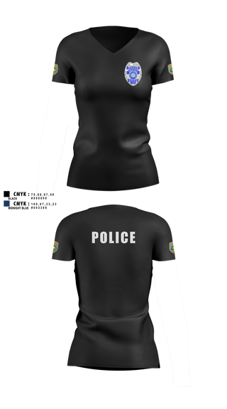 Womens Short Sleeve Vneck Shirt, team name, Police, Teamtime, Team time, sublimation, custom sports apparel, team uniforms, spirit wear, spiritwear, sports uniforms, custom shirts, team store, custom team store, fundraiser sports, apparel fundraiser