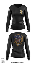 Crossett Police Department 1680573 Women's Long Sleeve V-neck Shirt - 6
