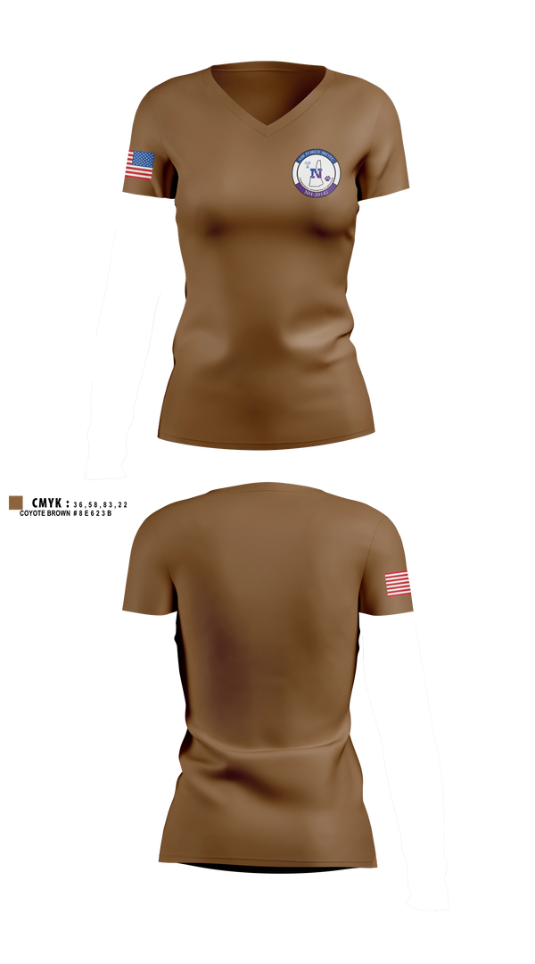NH-20141 Women's Short Sleeve V-neck Shirt - 4