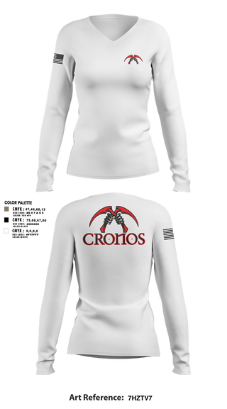 Womens Long Sleeve Vneck Shirt, , , Teamtime, Team time, sublimation, custom sports apparel, team uniforms, spirit wear, spiritwear, sports uniforms, custom shirts, team store, custom team store, fundraiser sports, apparel fundraiser