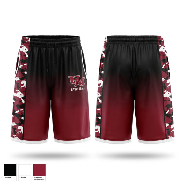 Mens Basketball Shorts, University of Mobile, Men's Basketball, Teamtime, Team time, sublimation, custom sports apparel, team uniforms, spirit wear, spiritwear, sports uniforms, custom shirts, team store, custom team store, fundraiser sports, apparel fundraiser