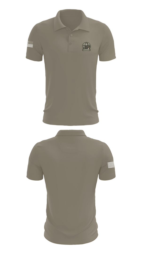 Short Sleeve Performance Polo, E2 Brewdawgs, Army, Teamtime, Team time, sublimation, custom sports apparel, team uniforms, spirit wear, spiritwear, sports uniforms, custom shirts, team store, custom team store, fundraiser sports, apparel fundraiser