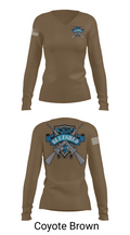 Blueshed Gun Shop 36061412 Women's Long Sleeve V-neck Shirt - 17