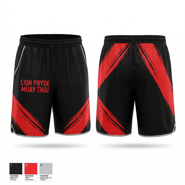 Athletic Shorts With Pockets, Lion Pryde Muay thai, , Teamtime, Team time, sublimation, custom sports apparel, team uniforms, spirit wear, spiritwear, sports uniforms, custom shirts, team store, custom team store, fundraiser sports, apparel fundraiser
